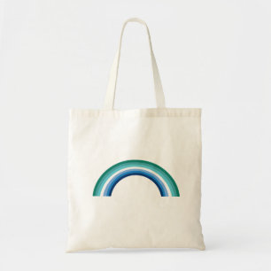 Gay Male Rainbow Azure Tote Bag