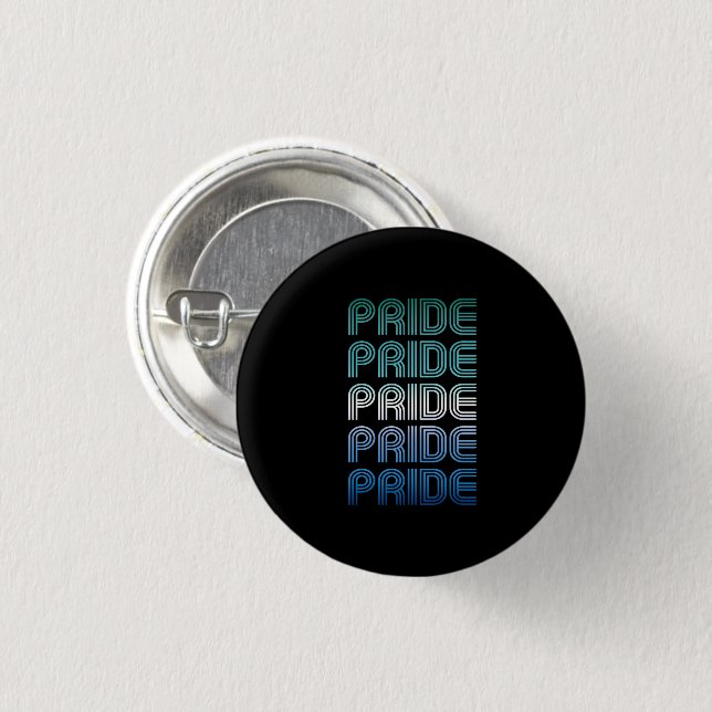 Gay Male Retro Pride Pride 3 Cm Round Badge (Front & Back)