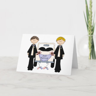 Gay Male Wedding Just Married Tees and Gifts Announcement