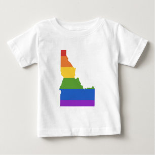Gay Map of USA   State of Idaho Baby T-Shirt