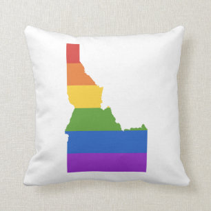 Gay Map of USA State of Idaho Cushion