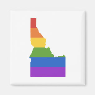 Gay Map of USA State of Idaho Magnet
