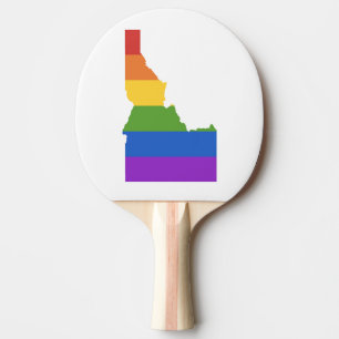 Gay Map of USA   State of Idaho Ping Pong Paddle