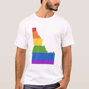 Gay Map of USA State of Idaho T-Shirt