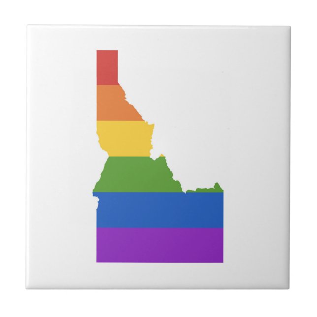 Gay Map of USA | State of Idaho Tile (Front)
