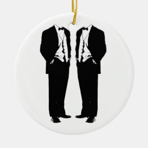 Gay Marriage Ceramic Tree Decoration