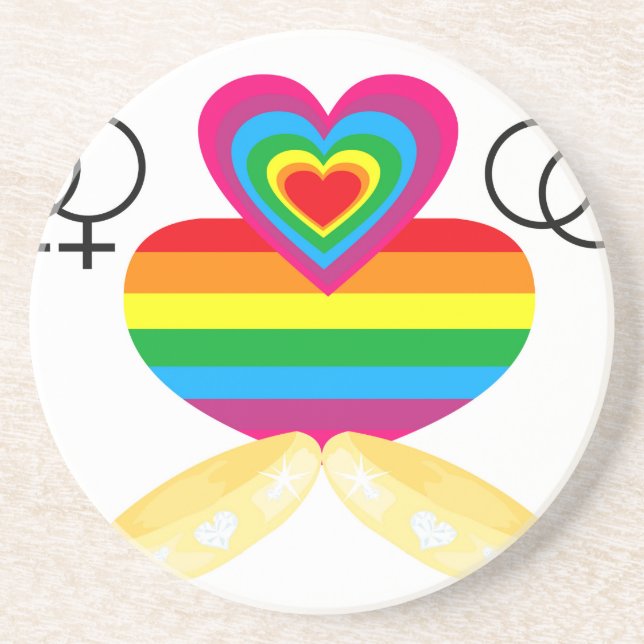gay marriage coaster (Front)