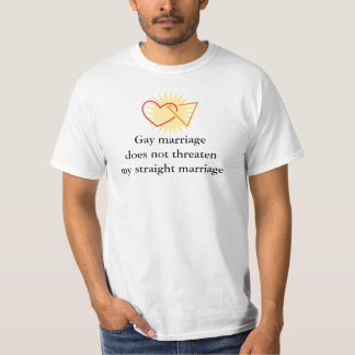 Gay marriage does not threaten my str... T-Shirt