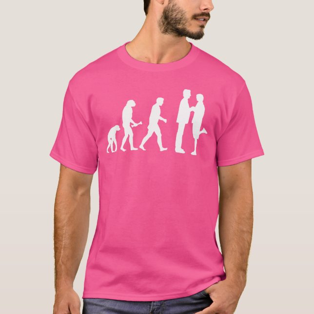 Gay Marriage Evolution - T-Shirt (Front)