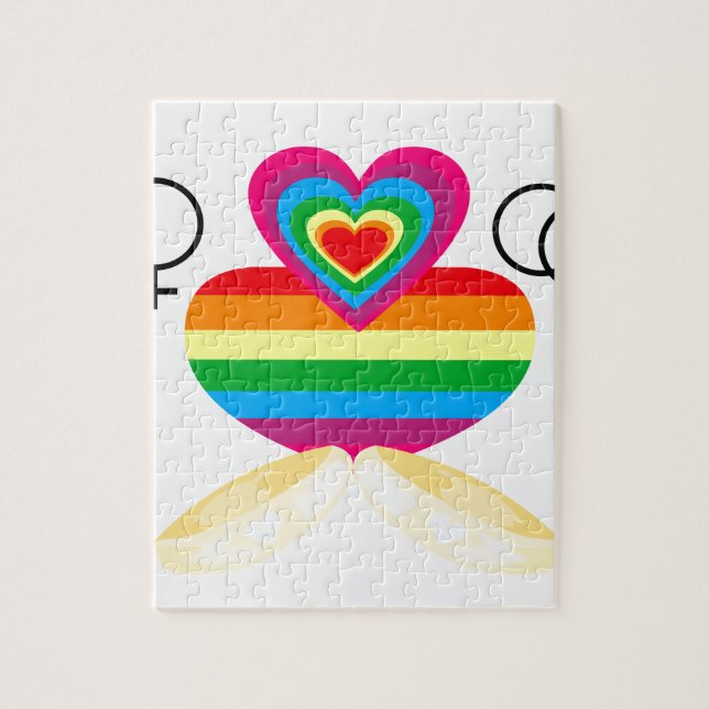 gay marriage jigsaw puzzle (Vertical)