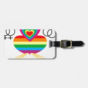 gay marriage luggage tag