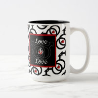 Gay Marriage Personalised Love Is Love Coffee Mug
