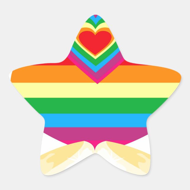 gay marriage star sticker (Front)
