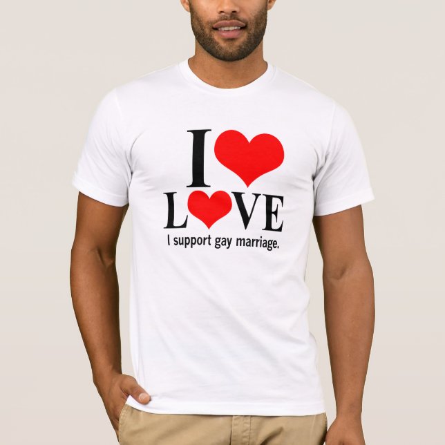 Gay Marriage Support T-Shirt (Front)