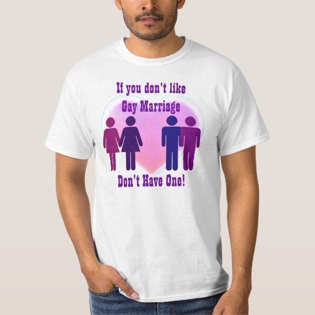 Gay Marriage t-shirt (Front)
