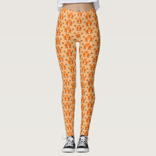 Gay Men Christmas Gingerbread Couple Leggings