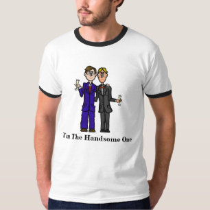 Gay Men in Suits Handsome T-shirt Customise It!