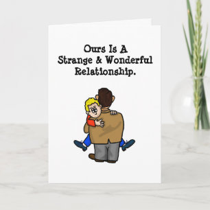 Gay Men Strange Wonderful Valentine's Day Card