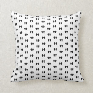 Gay men wallpaper cushion