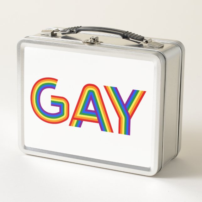 GAY METAL LUNCH BOX (Front)