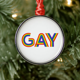 GAY METAL TREE DECORATION