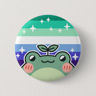 Gay MLM LGBT Pride Flag Frog 6 Cm Round Badge