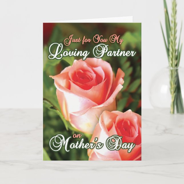 Gay Mothers Day Cards - Loving Partner (Front)