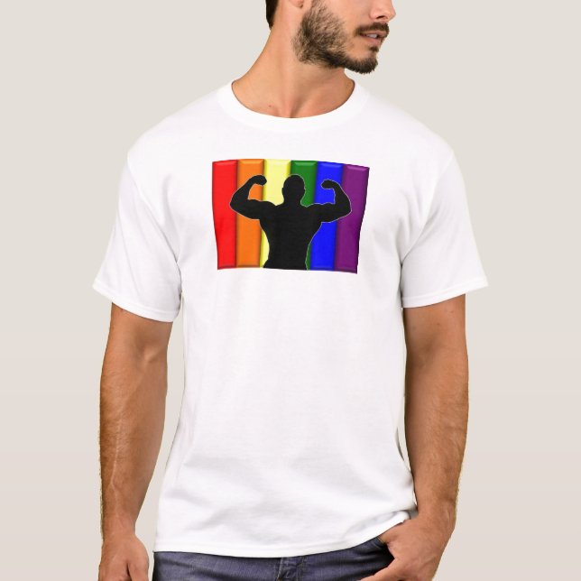 Gay Muscle Pride T-Shirt (Front)