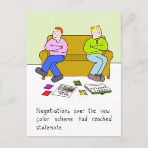 Gay New Home Decorating Humor Postcard