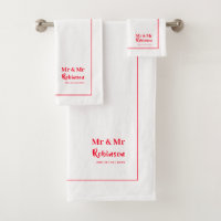 Gay Newlyweds Mr & Mr Personalised Large