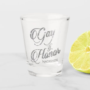 Gay of Honour Silver Bridal Party Custom Keepsak Shot Glass