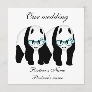 Gay, Panda's wedding invitation