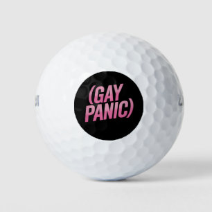Gay Panic LGBTQ Protest Pride Golf Balls