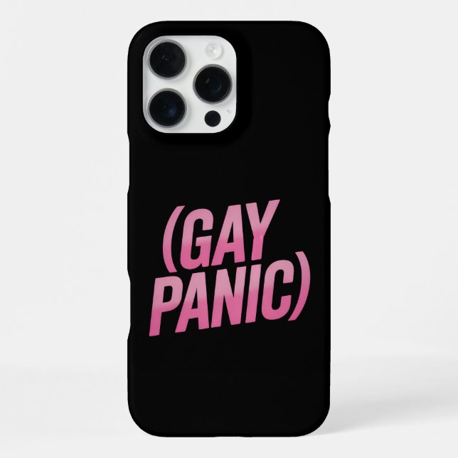 Gay Panic LGBTQ Protest Pride iPhone Case (Back)