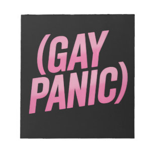Gay Panic LGBTQ Protest Pride Notepad