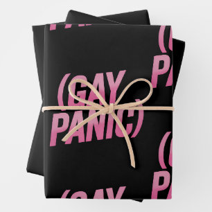 Gay Panic LGBTQ Protest Pride Wrapping Paper Sheet