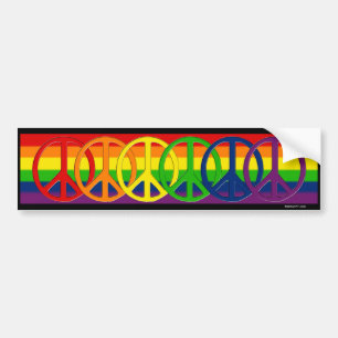 Gay Peace Bumper Sticker