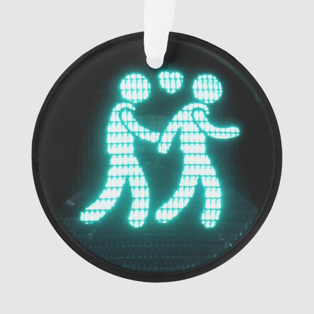 Gay Pedestrian Signal Ornament (Front)