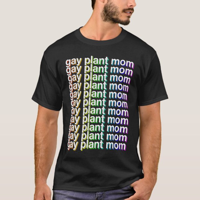 Gay Plant Mom LGBTQ Queer Women WLW Woman Girl Pri T-Shirt (Front)