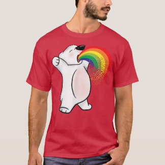 Gay Polar Bear Lover LGBTQ+ Stuff For Teens Rainbo T-Shirt