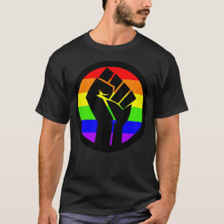 Gay Power  Gay Pride  Rainbow Fist  T-Shirt