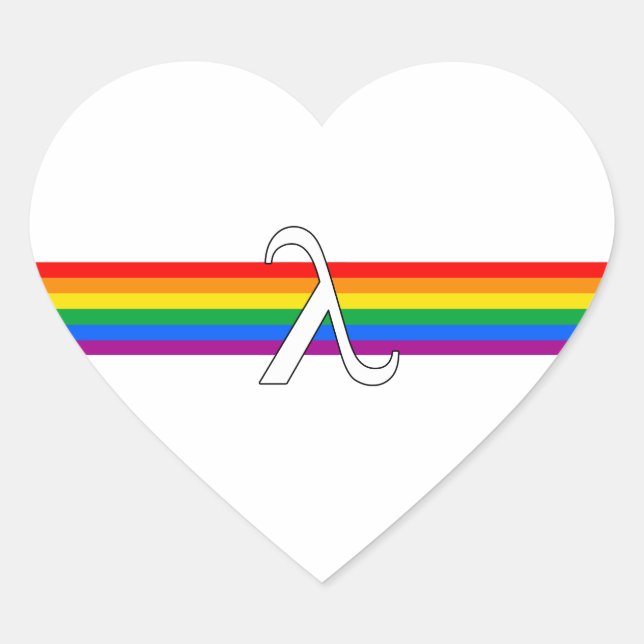Gay Pride Activism Heart Sticker (Front)
