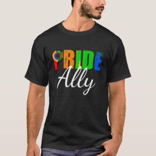 Gay Pride Ally Purple T Shirt LGBT Gay Straight Al