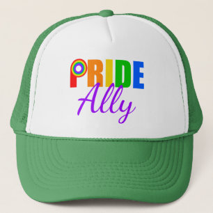 Gay Pride Ally Rainbow Trucker Hat