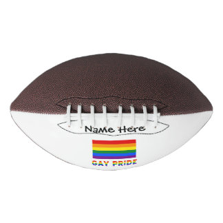 Gay Pride and Rainbow Flag Personalised  American Football