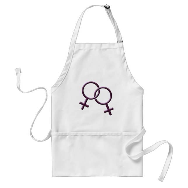 Gay Pride Apron Women's Same-Sex Love BBQ Apron (Front)