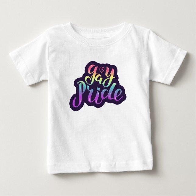 Gay Pride Baby T-Shirt (Front)