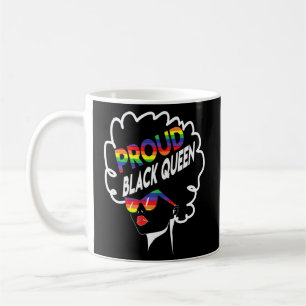 Gay Pride Black Queen Lesbian African American  Lg Coffee Mug