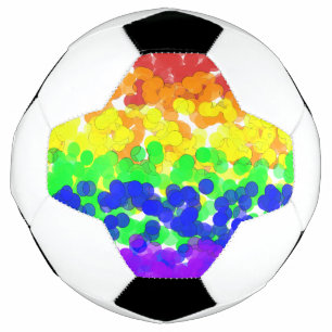 Gay Pride Bokeh Flag Necklace Football