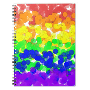 Gay Pride Bokeh Flag  Notebook